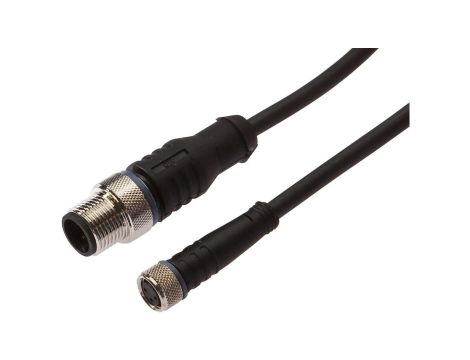 Kabel połączeniowy, 5m, żeński M8 (gniazdo) 3-stykowy prosty, męski M12 (złącze) 3-stykowy prosty VK500F84