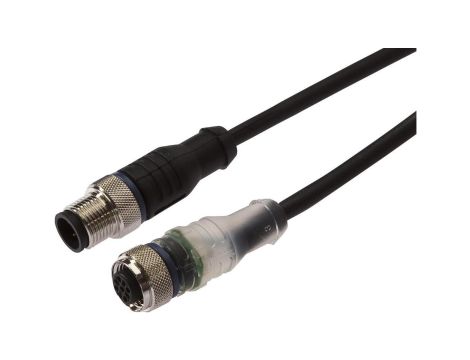Kabel połączeniowy, 3 m, żeński M12 (gniazdo) 4-PINowy prosty, męski M12 (złącze) 4-PINowy prosty VK300F26