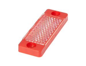 AO000159, akcesoria optyczne, reflektor, 60x20mm, otwór na śrubę, 2xØ4.6mm, IP67, plastik+tworzywo sztuczne