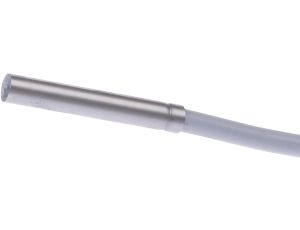 Czujnik indukcyjny, Ø4mm 27long, Flush, Sn: 0.8, 10-30VDC, PNP NO, złącze kablowe M12 0.3m IBR4A341