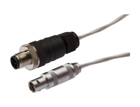 VK206F41, kabel połączeniowy, 2 m, żeński Lemo (gniazdo) 2-pinowy prosty, męski M12 (złącze) prosty, 2-przewodowy
