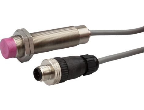 Czujnik indukcyjny, M18x1 77long, Non-flush, Sn: 8, 10-35VDC, 0-180C, PNP NO, złącze kablowe IN18E250