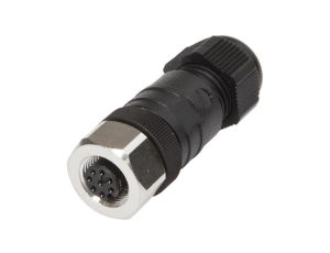 Gniazdo kablowe, proste, do samodzielnego montażu Złącze śrubowe, Ø3-6,5 mm, 2 A, 30 V, -25-85C VK00382D