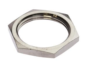 Akcesoria, nakrętka sześciokątna, M30x1,5, rozmiar klucza 36 mm, mosiądz niklowany AY000027