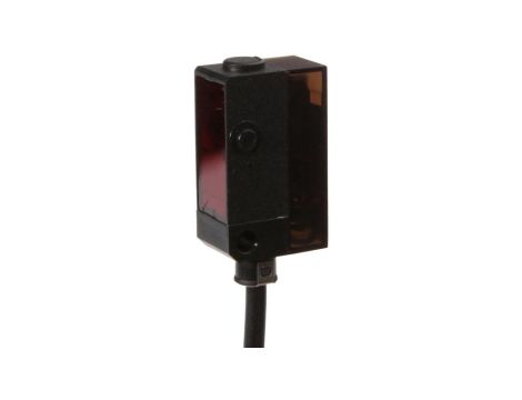 OR140404, czujnik optyczny, odblaskowy, 27x16x12mm, światło czerwone spolaryzowane, punktowy, Sn: 4000, 10-30V DC, PNP