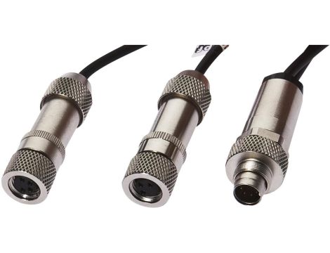 VK10A394, kabel połączeniowy Y, 1 m, 2x żeński M8 (gniazdo) prosty, męski Binder (złącze) 7-pinowy prosty
