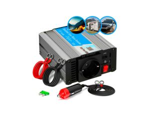 Przetwornica napięcia samochodowa 12V, 300W modyfikowany sinus Extralink OPIM-300W