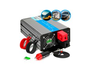Przetwornica napięcia samochodowa 12V, 500W czysty sinus Extralink OPIP-500W