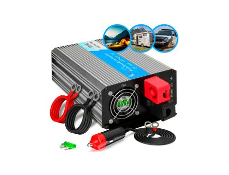 Przetwornica napięcia samochodowa 12V, 500W czysty sinus Extralink OPIP-500W