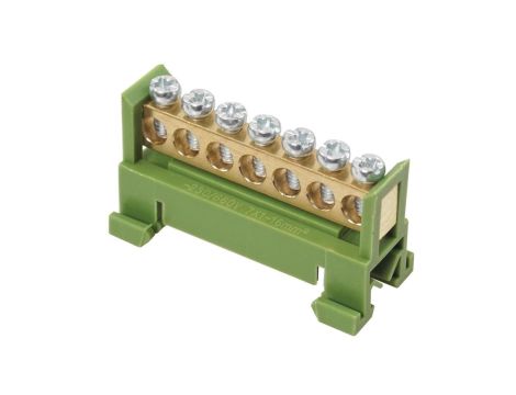 Listwa zaciskowa 7-polowa 1-16mm2 zielona LZM-G7