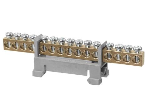 Listwa zaciskowa 15-polowa 1-16mm2 szara LZM-W15