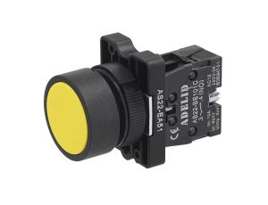 Przycisk sterowniczny żółty 1xNO 10A IP54 AS22-EA51