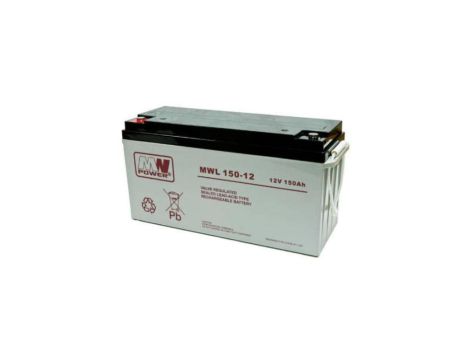 Akumulator VRLA AGM 12V 150Ah (żywotność 10-12lat) MWL 150-12 T60
