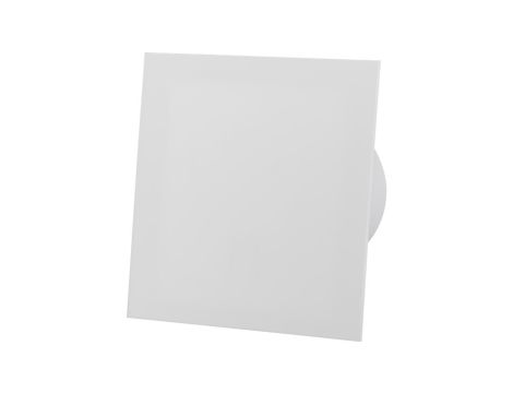 Wentylator łazienkowy z panelem ozdobnym biały mat plexi FI 100