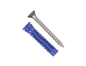 Kołki rozporowe uniwersalne 4ALL 5x25 z wkrętem z łbem stożkowym 3,5x30 50szt. RAWLPLUG