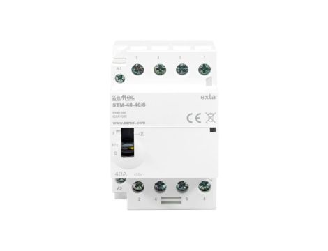 Stycznik modułowy ze sterowaniem ręcznym instalacyjny 40A 4Z 230V AC STM-40-40/S EXT10000315