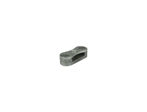 Aluminiowy zacisk do bednarki w powłoce PVC 25x3