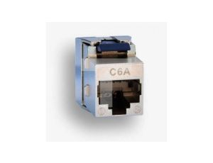 Gniazdo STP RJ 45 kat. 6A keystone niebieskie (beznarzędziowe) slim EM/SQKSS-C6A