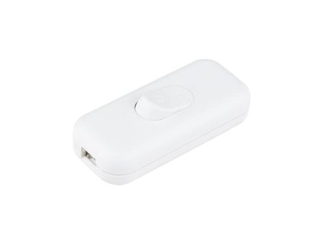 Łącznik przelotowy kołyskowy na kabel KLIK 1-biegunowy 2,5A 250 V biały 09046