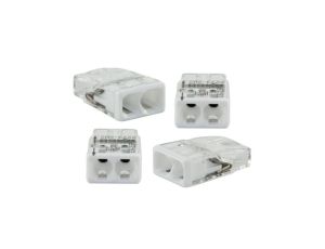 Szybkozłączka 2-krotna, max. 2,5mm2, biała / 76001 /5szt./