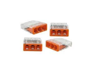 Szybkozłączka, 3-krotna, max. 2,5mm2, pomarańczowy / 76002 /5szt./