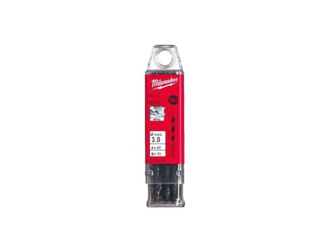 Wiertło do metalu HSS-R walcowane 3,0x33/61mm Zestaw 10szt MILWAUKEE