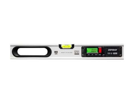 Poziomnica elektroniczna Cyfrowa IP65 PRO900 DIGITAL 80CM biała z magnesami i z uchwytem + pokrowiec