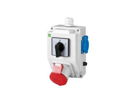 Zestaw instalacyjny RS-Z wyłącznik krzywkowy L-0-P 3P+N+Z 16A, 2x2P+Z 230V szary 6273-20