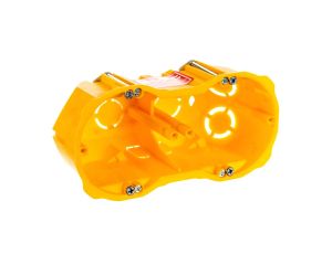 Puszka podtynkowa PK-2x60 głęboka karton-gips bezhalogenowa samogasnąca żółta 0286-00N