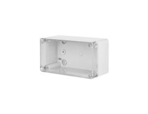 INDUSTRIAL Puszka hermetyczna n/t 170x135x241mm IP65 szara, pokrywa transparentna 2710-01