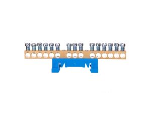 N15 kolor niebieski 15x16mm2 Listwa zaciskowa neutralna MAD0015N15