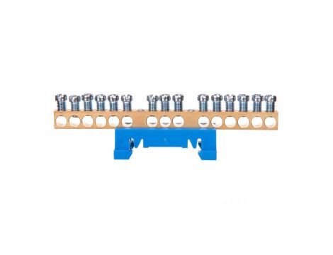 N15 kolor niebieski 15x16mm2 Listwa zaciskowa neutralna MAD0015N15
