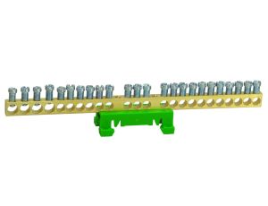 PE24 kolor zielony 24x16mm2 Listwa zaciskowa uziemiająca MAD0024G15