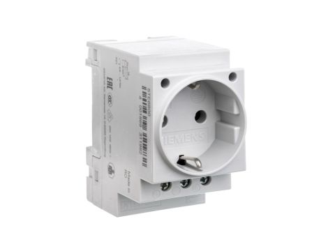 Gniazdo modułowe 2P+Z 16A 230V Schuko na szynę 5TE6800