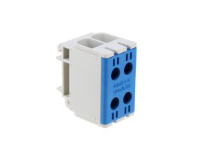 Blok rozdzielczy-odgałęźny 2x1-biegun AL/CU 2,5-50mm2 niebieski montaż płaski i na szynę TH WLZ35/2x50/n 48.250