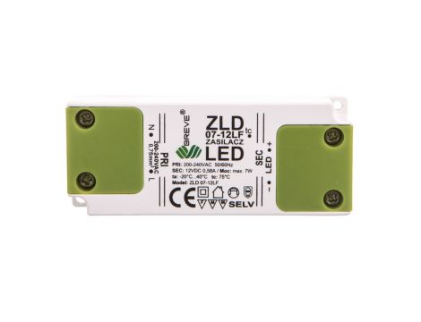 Zasilacz LED 12V DC 7W ZLD 07-12LF 0,58A 19712-9028