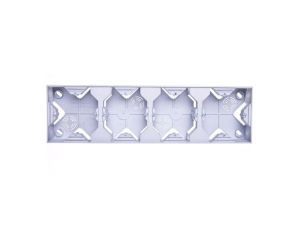 IMPRESJA Puszka natynkowa poczwórna srebro PNP-4Y/18