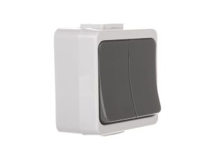 JANTAR-bis Łącznik świecznikowy z podświetleniem n/t IP44 szary WNT-2J-b/S