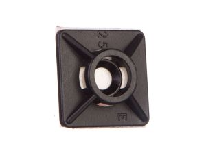 Podstawa przylepna 3,6mm 19x19mm klej czarna BMN0901E /100szt./