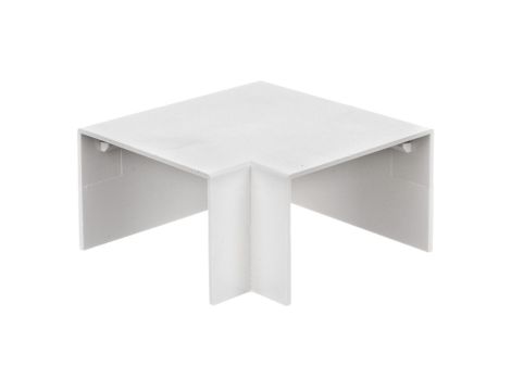 Narożnik do kanałów kablowych płaski AP 60x40 biały ECAP6040B