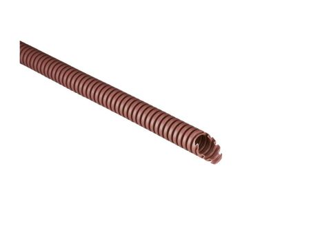 Rura karbowana 750N brązowa samogasnąca PV UV fi 32/25 ECTC1532M /25m/