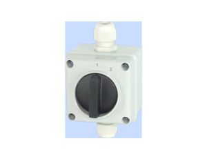 Łącznik krzywkowy 1-2 3P 12A krzyżowy w obudowie IP65 ŁUK E12-10-3 921287