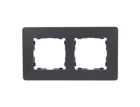 Simon Detail 82 Ramka podwójna Detail ORIGINAL-premium GRAFIT / podstawa Aluminiowa 8200620-238