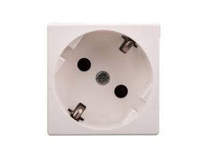 Simon Connect Gniazdo K45 z schuko 16A/230V szybkozłączki czysta biel K11/9
