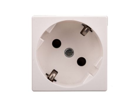Simon Connect Gniazdo K45 z schuko 16A/230V szybkozłączki czysta biel K11/9