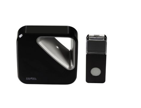 Dzwonek bezprzewodowy bateryjny ZUMBA 80dB 36 dźwięków zasięg 150 metrów czarny ST-390 SUN10000422