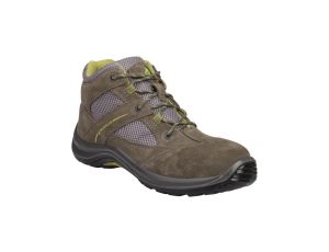 Buty z weluru skórzanego poliestru typu mesh podeszwa z dwuwarstwowego PU kolor szaro-zielony rozmiar 39 PIED VIRAGSPGV39