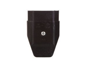 Gniazdo płaskie 7627 skręcane 10A 2P czarne 1131-223-000-280