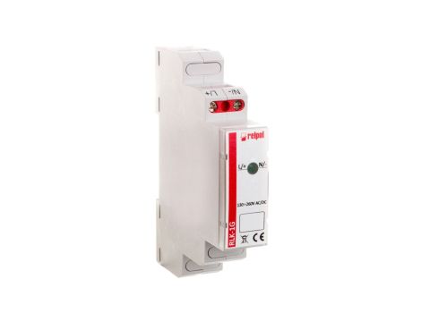 Lampka modułowa 1-fazowa zielona 230V AC LED RLK-1G 863027