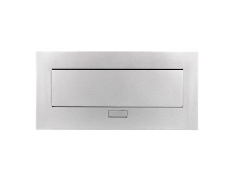 Przedłużacz biurkowy 223x108mm 3x gniazdo z uziemieniem aluminium AE-PB03GU-53
